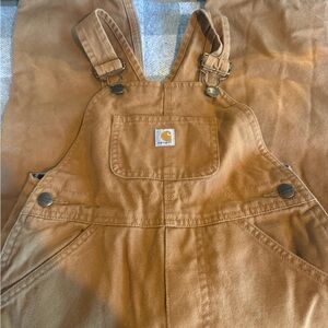Carhartt Kids Overalls in Brown